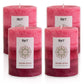 Pier 1 Asian Spice 3x4 Layered Set of 4 Pillar Candles